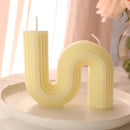 New U-Shaped Scented Candles for Home Decoration Geometric Rainbow Bridge Candle Room Decor Aroma Candles Room Decorative Velas