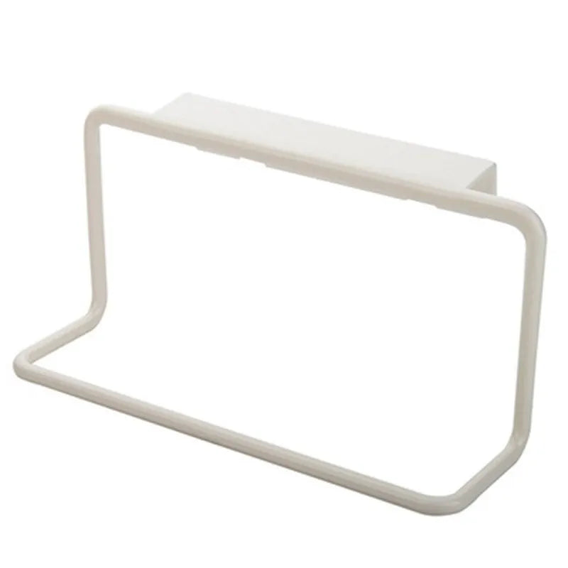 Plastic Hanging Holder Multifunction Towel Rack Cupboard Cabinet Door Back Home Storage Organizer Kitchen Accessories 1pc