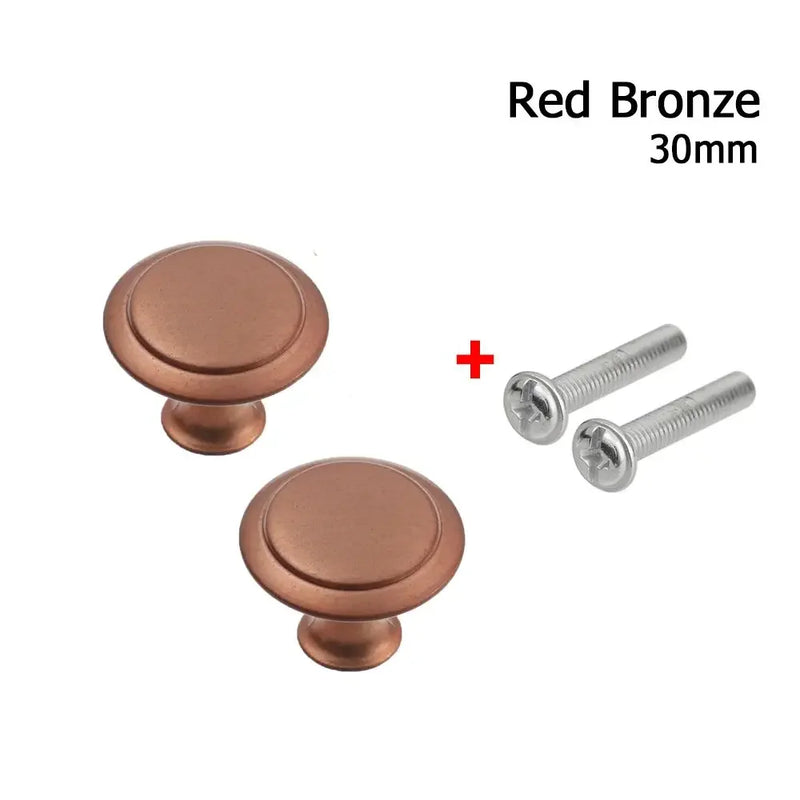 2pcs/lot Kitchen Cupboard Round Shape Furniture Fitting Cabinet Cabinet Pulls Wardrobe Pulls Drawer Knob Door Handle