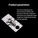 1/Hinge Repair Plate Cabinet Hinges Cupboard Door Fixing Mounting Plate Furniture Hardware Side Panel Hinges Repair