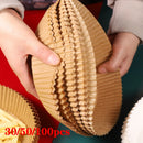 Airfryer Baking Paper Oil-Proof and Oil-Absorbing Air Fryer Disposable Paper Liner for Barbecue Plate Round Oven Pan Pad