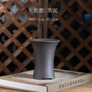 Ceramic Silver Waist Shape Bonsai Pot, Purple-sand Nature Color, Traditional Chinese Room, Garden, Home Table Decoration