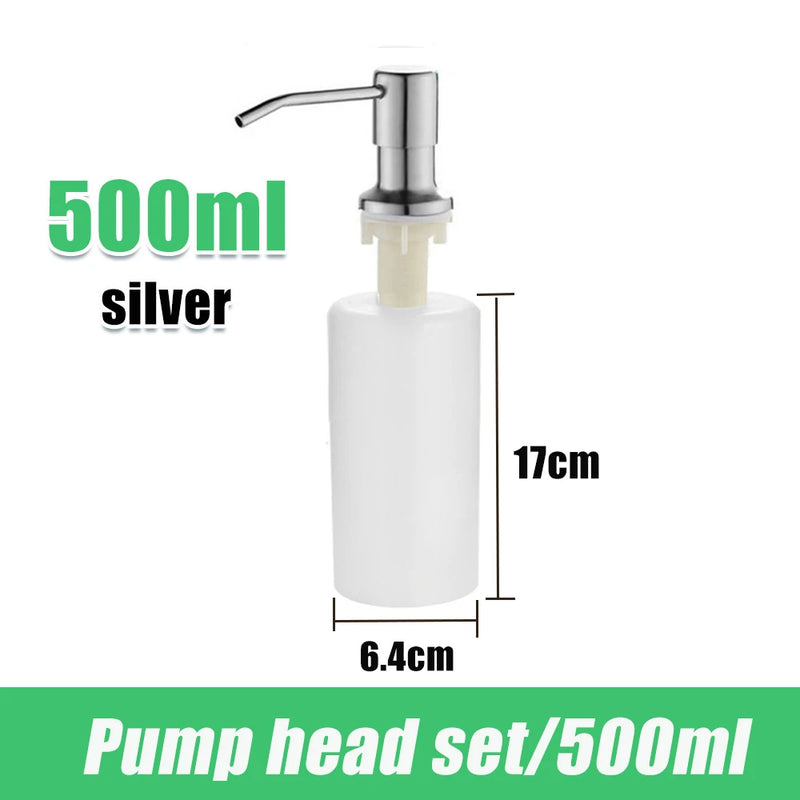 350/500ML Kitchen Liquid Soap Dispenser Pumps Kitchen Bathroom Soap Dispenser Sink Soap Bottle Kitchen Tool Bottle Accessories