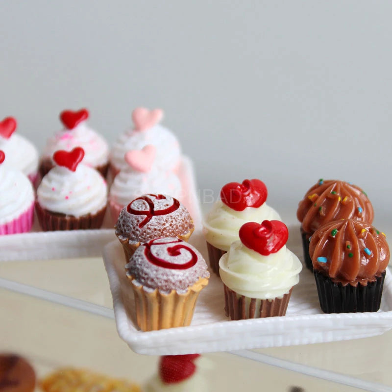 Cute Simulation 1/6 Miniature Dollhouse Cake Pizza Mini Bread Food For BJD Doll Kitchen Toy Accessories