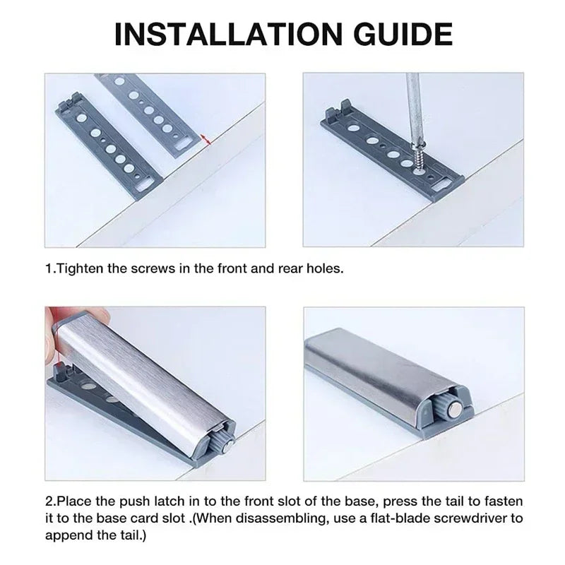 1/3/6 Packs Push To Open Cabinet Hardware Magnetic Push Latches for Cabinets Door Release Touch Latch with Magnet for Furniture