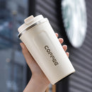 380/510ml Thermo Coffee Cup Mug  Keep Warm Hot Cold For Juice Tea Water Ice Beverage School Insulated Stainless Steel Leakproof