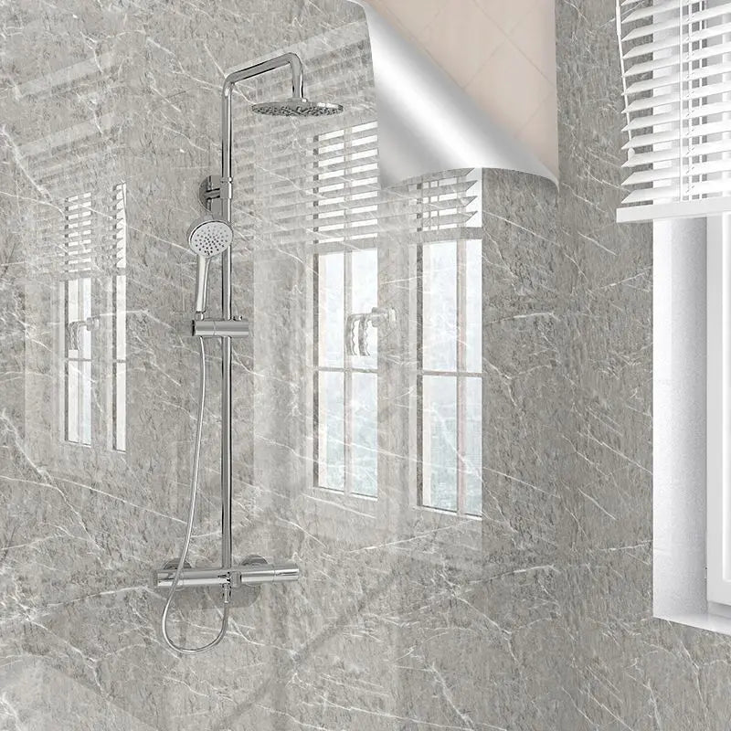 Toilet Bathroom Waterproof Stickers Self-adhesive Wallpaper Toilet Wall Covering Renovation Moisture-proof Ceramic Wall Stickers