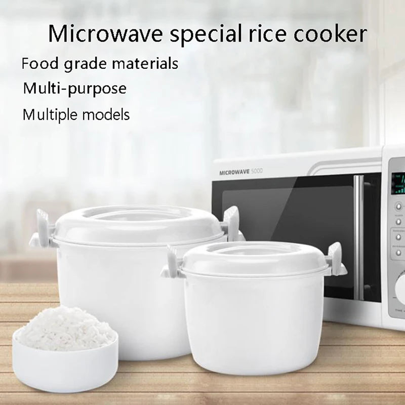 hot sale! Portable Microwave Oven Rice Cooker Multifunctional food Steamer pot PP microwave cooking Utensils Insulation Bento Lu