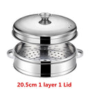 Stainless Steel Pot Drain Basket Kitchen Cooking Bamboo Steamer Cooker  Rice  Food Steaming Grid with Double Ear
