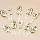 1Pc New 0-9 Number Birthday Candles Extended Big 3D Design Cake Candle Topper Decoration For Birthday Anniversary Celebration