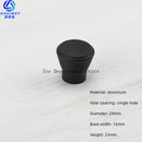 Space Aluminum Single Hole Handle Modern Wardrobe Drawer Round Knob Silver/black/gold Kitchen Cabinet Furniture Small Handle