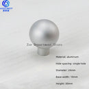 Space Aluminum Single Hole Handle Modern Wardrobe Drawer Round Knob Silver/black/gold Kitchen Cabinet Furniture Small Handle