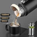 Double Wall Vacuum Flasks Stainless Steel Thermos Bottle for Tea and Coffee Large Capacity Insulated Water Bottle Thermos Cup