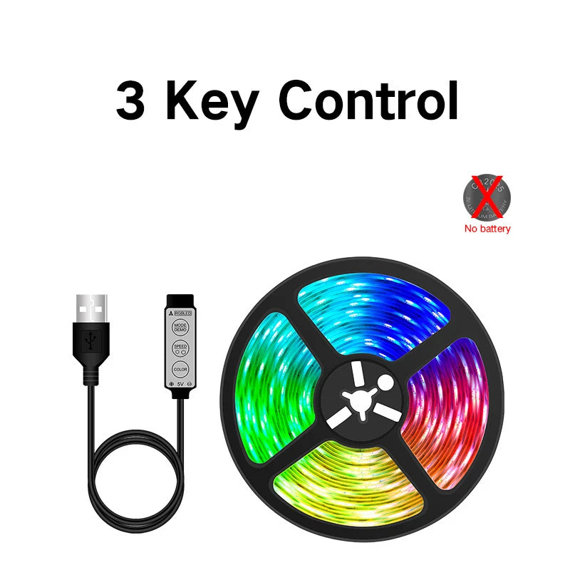 WS2812 Dream LED Strip Lights APP Control Tape Full Set With Power Supply+remote RGB Smart Led Light Bedroom Decoration