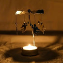 Multi-shape Rotating Candlesticks Snowflake Angel Romantic Tea Party Candle Holder Wedding Christmas Metal Home Decor