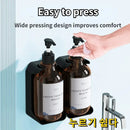 Hotel Wall Mounted Soap Dispenser Set Refillable No Punching Hand Sanitizer Shampoo Conditioner Bottle Holder for Shower Wall