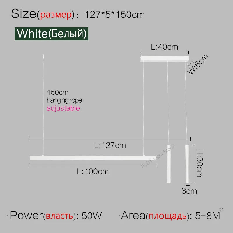 dining room lamp kitchen lights word long restaurant chandelier modern minimalist office lamps Nordic bar island chandeliers