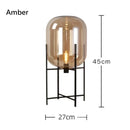 Post-Modern Nordic Glass LED Floor Lamp for Bedside Table Living Room Home Decor Villa Hotel Cafe Standing Light Industrial E27