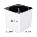 Self Watering Planter Flower Pot with Water Level Indicator Rectangular Large Bonsai Planting Container for Home Garden Office