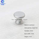 Space Aluminum Single Hole Handle Modern Wardrobe Drawer Round Knob Silver/black/gold Kitchen Cabinet Furniture Small Handle