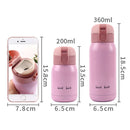 200ml/360ml Cute Candy Mini Thermos Cup Kids Cartoon Hot Water Bottle Stainless Steel Thermal Coffee Mug Vacuum flask insulated