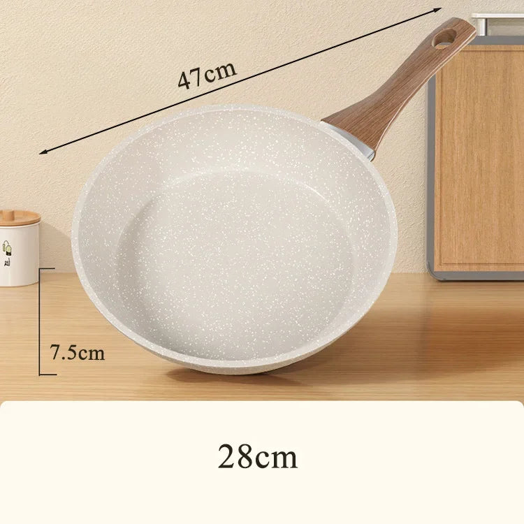 Maifanshi non stick pan frying pan, household frying pan, flat bottomed pan, induction cooker, gas stove, universal