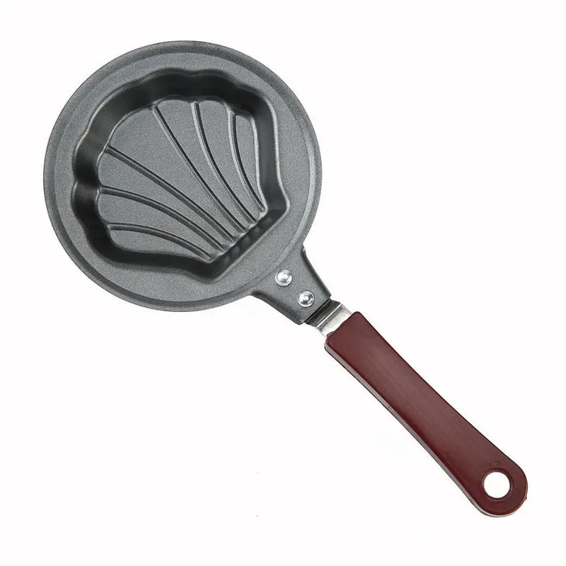 DIY Mini frying pan Breakfast Heart-Shaped Omelet Pan Cartoon Frying Pan Heart-Shaped Non-Stick Egg Non-stick Cookware Pan Mold