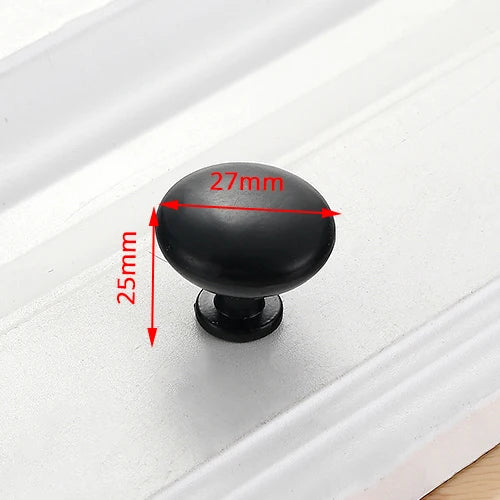Aluminum Alloy Black Cabinet Handles American Style Solid Kitchen Cupboard Pulls Drawer Knobs Furniture Handle Hardware