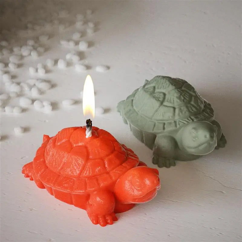 3D Creativity Ornament Silicone Candle Mold DIY Animal Turtle Craft Gift Making Soap Plaster Resin Baking Molds Home Decor