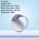 2-9 Inches Round Cake Mold with Removable Bottom DIY Aluminum Alloy Baking Cheesecake Pan Mould Fondant Dessert Decoration Tools