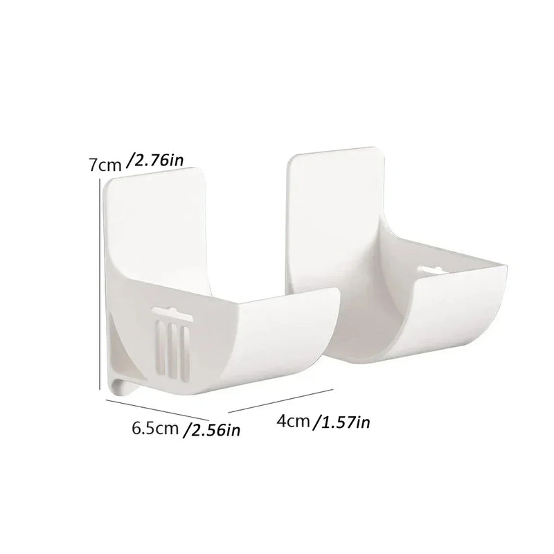 4/2pcs Kitchen Bath Wall Mount Plastic Poly Trash Waste Bag Roll Holder Dispenser Freshness Film Roll Storage Rack for Closet