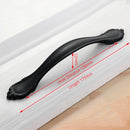 Aluminum Alloy Black Cabinet Handles American Style Solid Kitchen Cupboard Pulls Drawer Knobs Furniture Handle Hardware