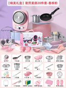 Children's Mini Kitchen Complete Cooking Girl Small Kitchen Set Children's Puzzle Play House Toys Real Cooking Food Set For Kids