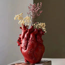 New Simulation Heart Shape Resin Vase 4 Colors Heart-shaped Arrangement Potted Plant Suitable For Home Study Office Ornament