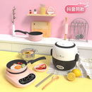 Mini Simulated Kitchen Toys Real Cooking Edition Children's Pretend Play Complete Set of Cooking Utensils Gifts Educational Toys