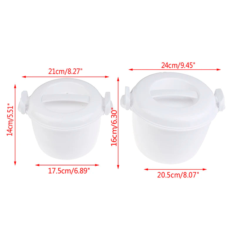 hot sale! Portable Microwave Oven Rice Cooker Multifunctional food Steamer pot PP microwave cooking Utensils Insulation Bento Lu