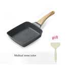 Egg Roll Pan，Tamako cooking pot，Japanese square Omelette with Detachable Anti Scalding Handle for All Stove smokeless pot
