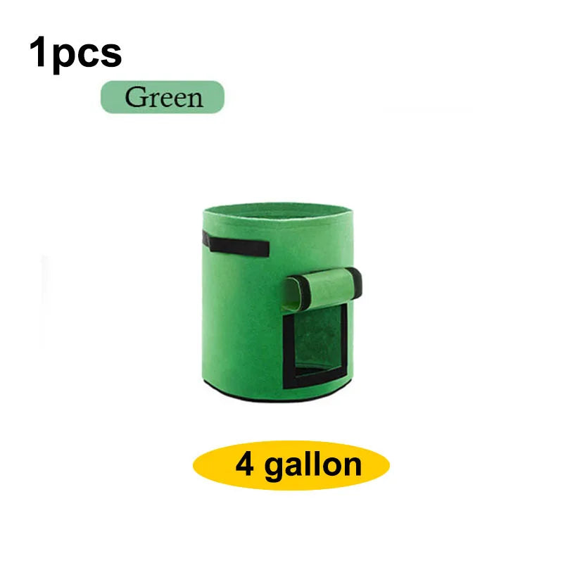 1/5/10gal fabric potato plant flower Pots Grow Bags flowr Flowerpot fruit plante tools garden growing Vegetable veg Planting