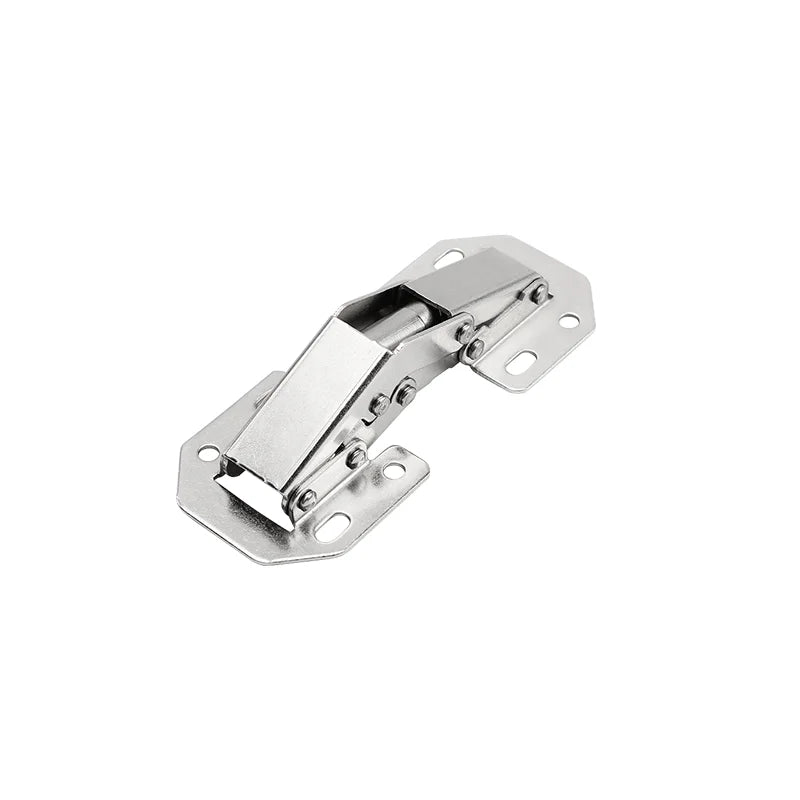 90 Degree Steel Cabinet Hinges No-Drilling Hole Door Close Hinges HoleHydraulic Buffer Hinge Furniture Hardware Accessories