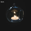 1Pcs Fashion Candle Holder Hanging Clear Globe Glass Terrarium Air Plant Decor for Your Family Dinner, Wedding, Party, etc