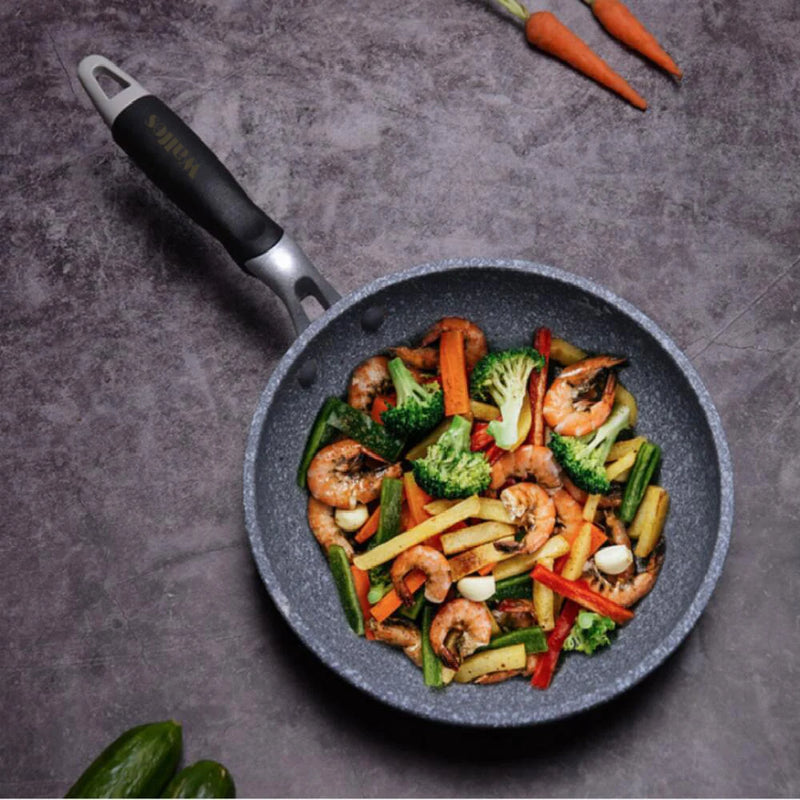 WALFOS Frying Pan  Wok Pan Non-Stick Pan Skillet Cauldron Induction Cooker Frying Pans Pancake Pan Egg Pan Gas Stove Home Garden