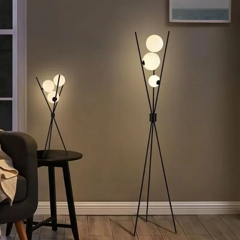 Modern Led Floor Lamp 3D Moon Iron Tripod Floor Lamps for Living Room Bedroom Loft Study Decor Light Nordic Table Standing Lamp