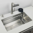 304 stainless steel undermount or Above Mount kitchen sink Washing Basin with Multifunctional waterfall kitchen faucet