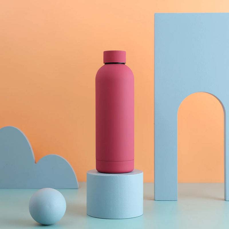 500ML Sports Water Bottle Stainless Steel Thermals Cup Double Wall 304 Vacuum Tumbler Office and Home Insulated Mug