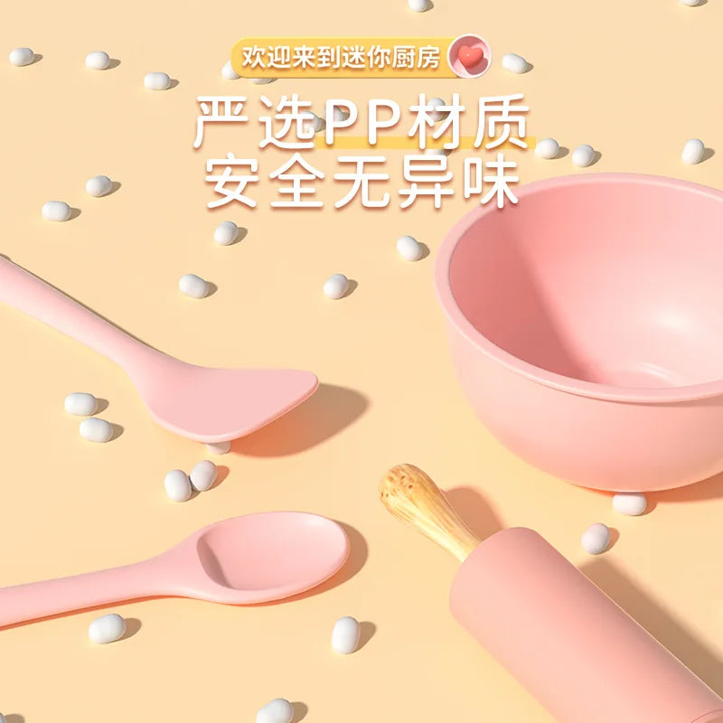 New Mini Kitchen Real Cooking Full Set of Cooking Girl Small Kitchen Set Children Baby Puzzle Play House Toys Kids Toys