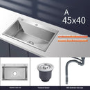 Stainless Steel Chinese Kitchen Sinks for Kitchen Sink Thickened Brushed Process Simple and Creative Kitchen Sink for Restaurant