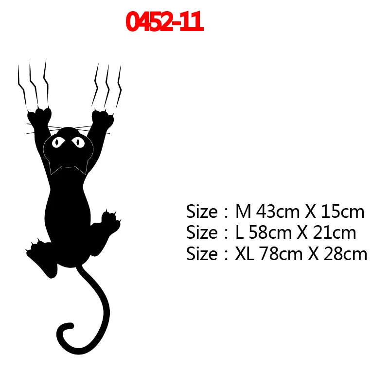 Creative Lazy Black Cat Wall Sticker Home Room Decoration Murals Wall Decals Art Wallpaper Amimals Vinyl Stickers