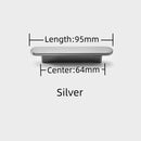 Luxury Black Kitchen Cabinet Handles Gold Door Dressers Wardrobe Closet Drawer Knobs Silver Closet Furniture Decoration Pulls