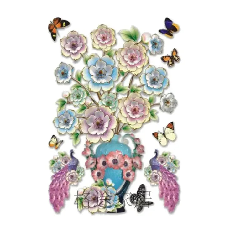 Waterproof Self-adhesive Wall Sticker, 3D Stereo Simulation, Home Background Decoration