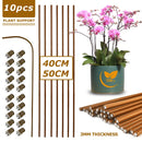 10Pcs Bendable Plant Stakes,16in/19.65in Garden  Single Stem Plant Support Stakes for Indoor Plants,Potted Plants,Flowers